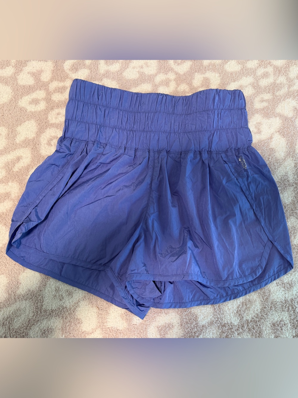 FP Movement by Free People Blue High-Waist Athletic Shorts